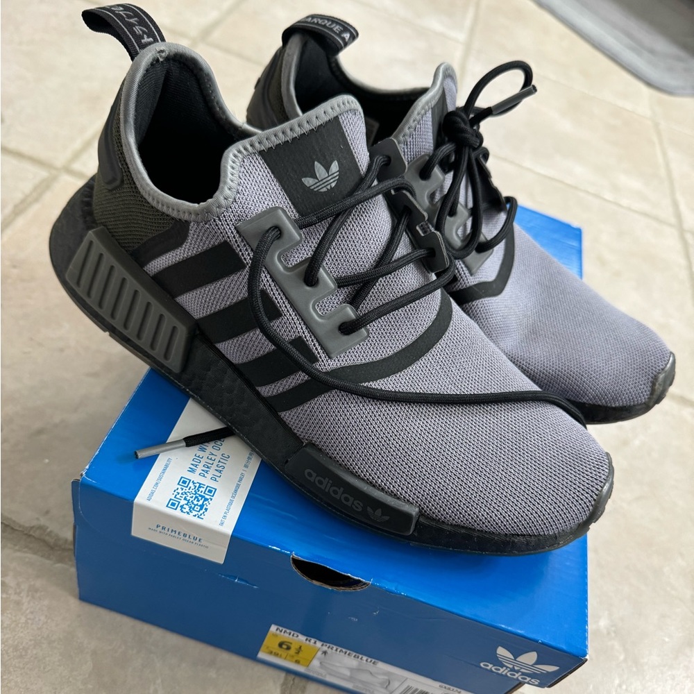 Adidas NMD R1 grey black  US 6.5 / UK 6/ EU 39 1/4